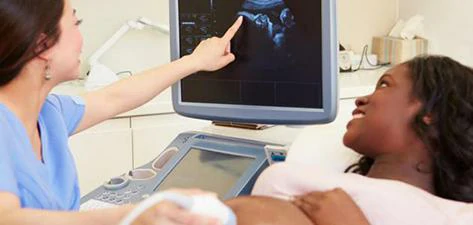 4. تصوير الجنين بالموجات فوق الصوتية ( سونار الجنين للحامل ): 